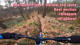 Sherwood Pines my favourite section on the New Outlaw red trail Fishbowl amp bike park [upl. by Oznohpla985]