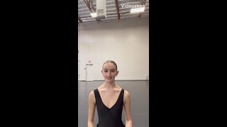 Lydia Jones Ellison Ballet Video Audition [upl. by Hildagarde]