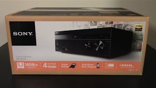 SONY STRDH550 AV RECEIVER Review Unboxing a Look at Whats in the Box  amusement420 [upl. by Aisitel374]