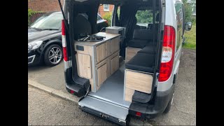 MICRO CAMPER CONVERSION TV TOILET VANLIFE CAMPERVAN UK STEALTH  Cost of living beater [upl. by Allecnirp]