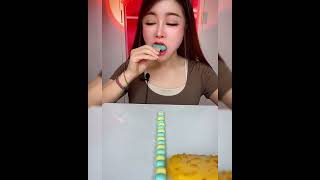 Asmr eating ice cream three flavor Crispy delicious short video [upl. by Llehsad659]