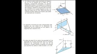 SOLUCIONARIO al WhatsApp 51 970302148 MECÁNICA VECTORIAL Tema Equilibrio de Cuerpos Rígidos en 3D [upl. by Enelrad896]