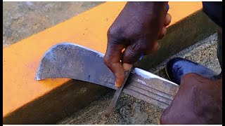 How To Sharpen A Machete Video [upl. by Arikat]