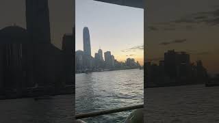 Tst to Wanchai Hongkong ferry ⛴️ [upl. by Yadsendew]