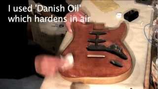 Refinishing a Strat body that had been oiled [upl. by Wilburt704]