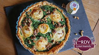 Les RDV Gourmands Sèvre amp Belle avec PampP 4  recette quiche aux épinards Chabichou AOP et noix [upl. by Aenil]