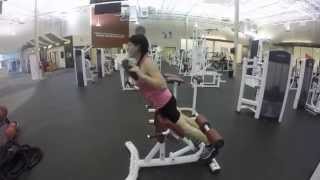 Hyperextensions with reverse fly [upl. by Dira]