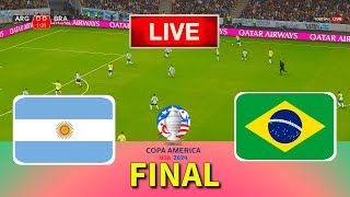 BRAZIL vs ARGENTINA  Final Copa America 2024  Full Match All Goals  Live Football Match [upl. by Nylorak]