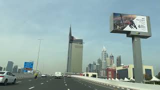 Palm Jumeirah to Tecom  DUBAI 4K drive [upl. by Doroteya]