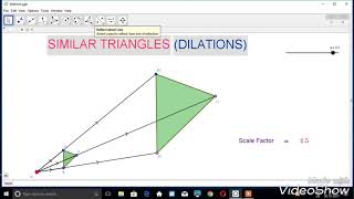 Geogebra DilationsTriangles [upl. by Teddie590]