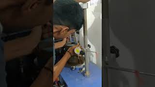 Soil bearing capacity test in laboratory civilengineering viralvideo civillab fresher [upl. by Idzik]