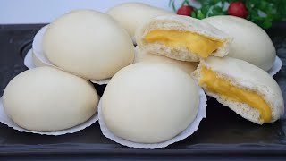 Setelah Anda Tahu Resep Ini Anda Akan Ketagihan Membuatnya Bakpao Krim Custard [upl. by Yor]