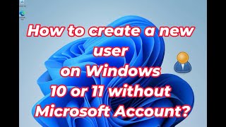 Create user in Windows 11 without Microsoft Account  Erstelle Benutzer in Windows 11 ohne MS Konto [upl. by Habeh230]