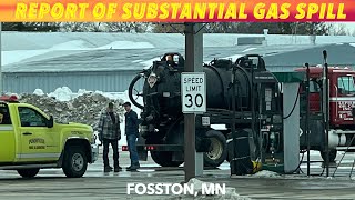 Report Of Substantial Gas Spill In Fosston Minnesota [upl. by Daisie624]