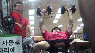 Incline Dumbbell Press 20kg [upl. by Lorrin]