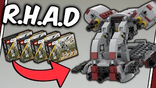 INSANE Dropship With 8 Cannons amp 12 Troopers Made From 4 501st Battle Packs  LEGO 75345 ALT Build [upl. by Beberg]