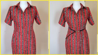 How to make shirt dress without pattern cutting and stitching [upl. by Pasol]