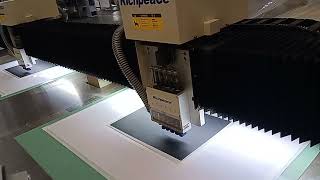 richpeace automatic cnc performation machine for the car seat cover3 [upl. by Novyaj]