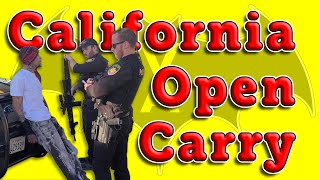 CALIFORNIA OPEN CARRY Cops Intimidation Tactics Fail Miserably  COP WATCH FIRST AMENDMENT AUDIT [upl. by Malda]