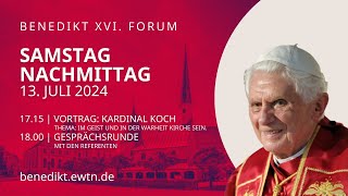 LIVE Benedikt XVI Forum in AltÃ¶tting  Samstag Nachmittag 10 Juli 2024 [upl. by Laurin]