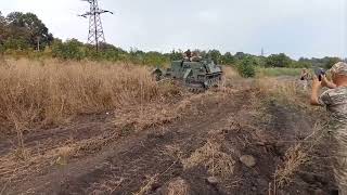 German provided Wisent1 mine clearing vehicle at work in Ukraine [upl. by Haile]