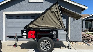 First look At Inspired Overland’s Best Budget Lightweight Clamshell Roof Top Tent  Version 20 [upl. by Acinoed551]