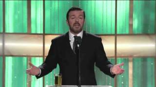 The Best of Ricky Gervais at The Golden Globes 20102012 [upl. by Lyrradal]