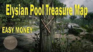 Elysian Pool Treasure Map  Red Dead Redemption 2  Sketch Map [upl. by Leciram246]