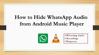 How to hide WhatsApp audio from Music playerHindiSimpleGyanVideos WhatsApp [upl. by Hawthorn]