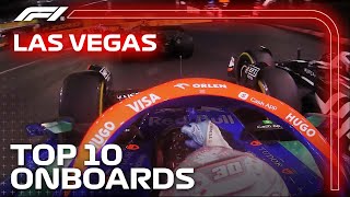 Top 10 Onboards  2024 Las Vegas Grand Prix  Qatar Airways [upl. by Mond]