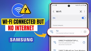 Fix WiFi Connected without Internet Connection issues on Samsung  WIFI not Working on Samsung [upl. by Ydnab]