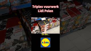 Triplex vuurwerk Lidl Polen 💥 lidlfajerwerki [upl. by Worth]