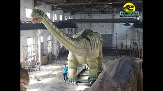 Hand made a super large Seismosaurus tested at the factory [upl. by Lewak]