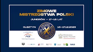 1F  Zimowe Mistrzostwa Polski Juniorów 1718 lat w pływaniu  Olsztyn 2023 [upl. by Ennove]