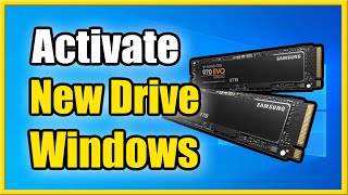 How to Activate Hard Drive or SSD amp Not Showing Up on Windows 10 amp 11 Fast Tutorial [upl. by Nauqal]