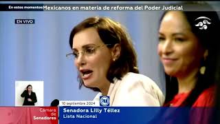 Fuerte debate entre Lilly Téllez y Fernández Noroña [upl. by Citron629]