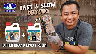 How to make epoxy resin art using Otter brand Epoxy Resin  Slow amp fast Drying formula [upl. by Hsirk]