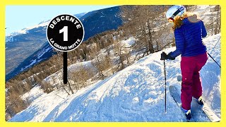 Malgovert  Les Arcs Hardest Black ⛷️🇫🇷 skiing [upl. by Nnaeirrac]