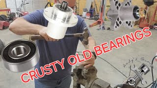 MOWER DECK SPINDLE BEARING REPLACEMENT [upl. by Priestley350]