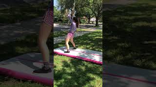 Back walkoverback handspring attempt [upl. by Yolane]