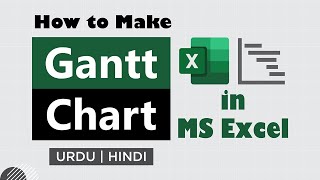 Gantt Chart in MS Excel Easy Way URDU  HINDI  Health and Education TV [upl. by Keating]