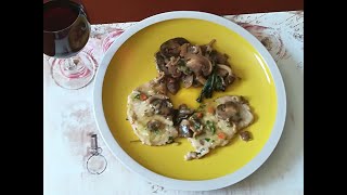 Scaloppine di maiale con funghi misti Ricetta che non sbaglia mai Vino lambrusco Grasparossa MO [upl. by Mccandless]