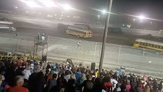 Crash o Mania Night 2 School Bus Figure 8 Auburndale Speedway [upl. by Woodcock]