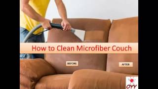 How to Clean Microfiber Couch  Home Remedies An Incredibly Easy Method That Works For All [upl. by Izawa768]