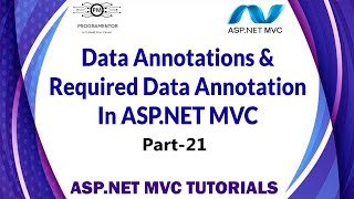 21  Data Annotation In ASPNET MVC  Required Data Annotation  Form Validation HindiUrdu [upl. by Esekram859]