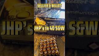 SELLIER AND BELLOT JHP in 40 SampW bullet pistoleiro edc [upl. by Myer]