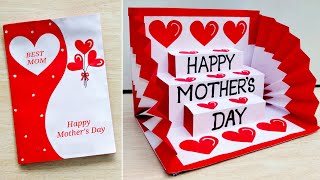 DIY Happy Mothers Day greeting card  Mothers Day 3D pop up card  How to make mothers day card [upl. by Emalee]