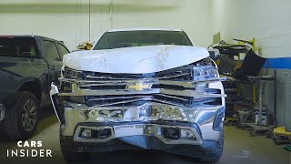 How Wrecked Cars Are Repaired  Cars Insider [upl. by Dorcus]