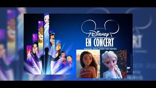 Disney en Concert avec les voix françaises de Vaiana et Elsa de la Reine des Neiges [upl. by Aisinut]