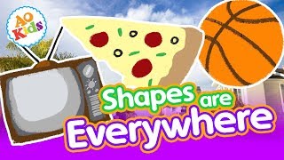 Shapes are Everywhere  Kids Learning Song [upl. by Langille]